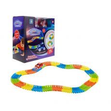 Игровой набор 1TOY Гибкий трек Большое путешествие, гоночная машина [т13196]